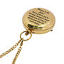 Personalised 30th Birthday Two Inch Brass Sundial Compass Gift, thumbnail 2 of 10