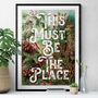 This Must Be The Place Quote Typography Art Print, thumbnail 1 of 4
