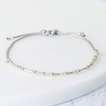 Fuck Cancer Sterling Silver Morse Code Bracelet, 4 of 9