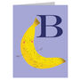 Mini B For Banana Card, thumbnail 2 of 4