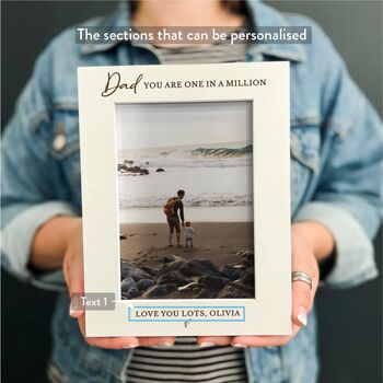 Personalised Dad In A Million Photo Frame Gift, 4 of 10