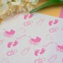 Pink Baby Scene A4 Tiled Icing Sheet, thumbnail 3 of 5