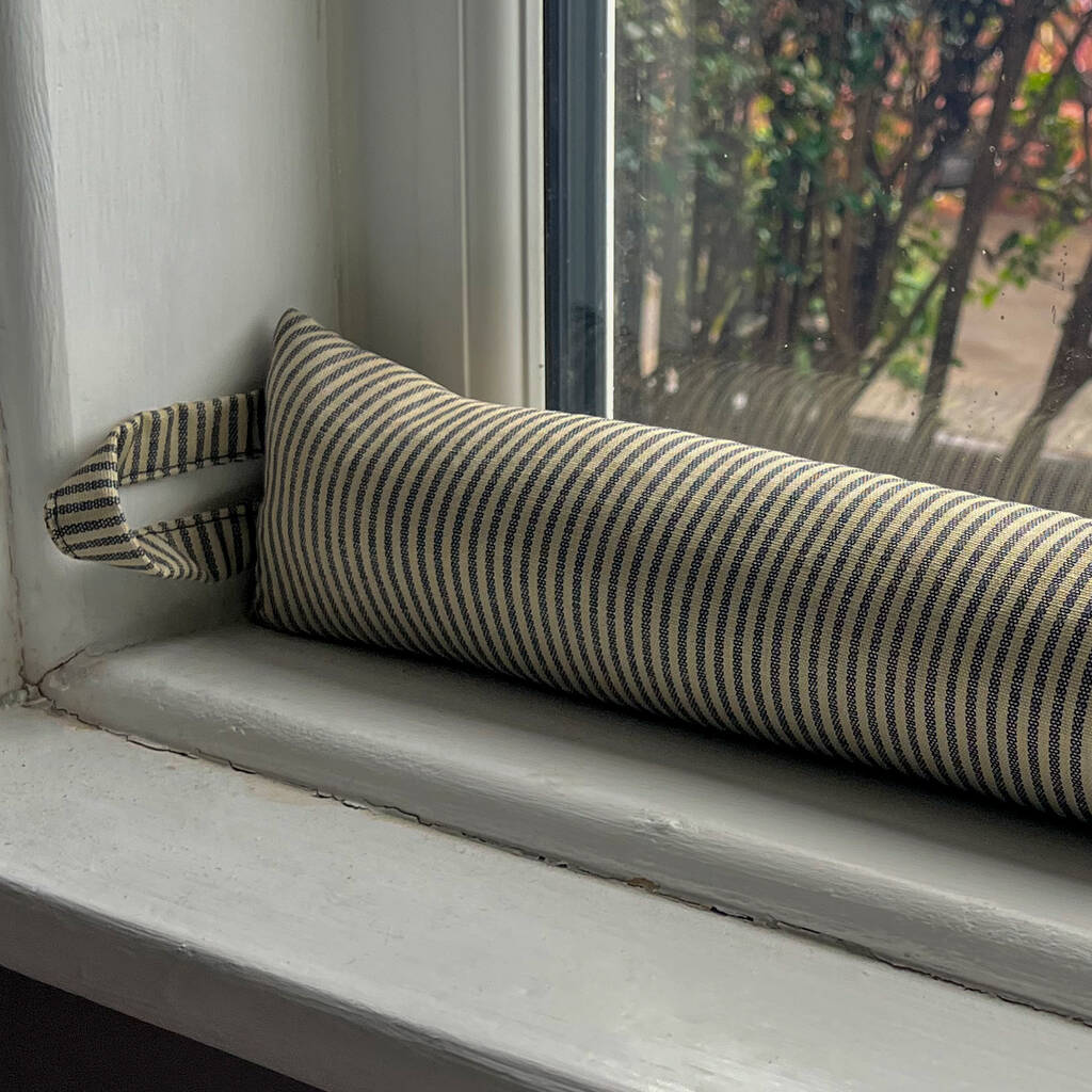 Custom Length Window Door Draught Excluder Thin Stripes By Celina Digby