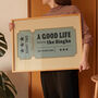 Ticket To A Good Life Personalised Wedding Gift Print, thumbnail 6 of 10