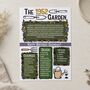 'A Garden In Time' Personalised Print Gift For Gardeners All Years Available, thumbnail 5 of 12