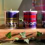 Personalised Tartan Candle, thumbnail 1 of 6