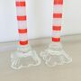 Pair Of Vintage Glass Candlesticks, thumbnail 4 of 4