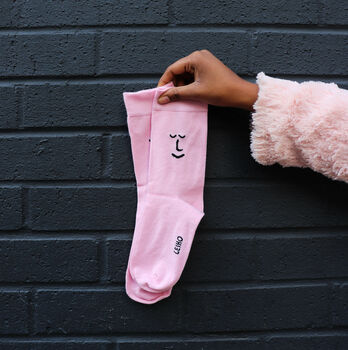 Pink To Make The Boys Wink Bamboo Socks, 2 of 4