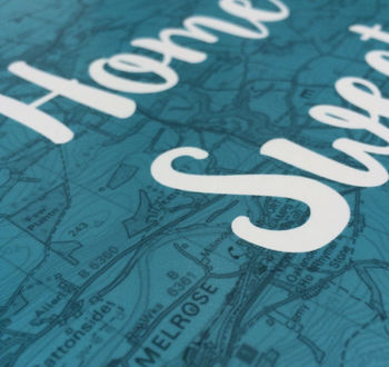 Personalised Home Map Print, 4 of 10