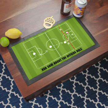 Personalised Offside Rule Bar Mat, 2 of 3