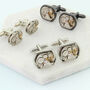 Personalised Watch Movement Cufflink Set Oblong, thumbnail 1 of 8