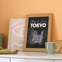 Personalised Tokyo Foiled Print Travel Gift For Couples, thumbnail 3 of 5