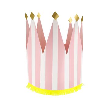 Striped Party Crowns Pack Of Eight, 8 of 10