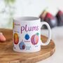 Plums Ceramic Mug, thumbnail 2 of 12