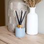 Personalised Matt Grey Diffuser Bottle And Reed Set, thumbnail 5 of 8