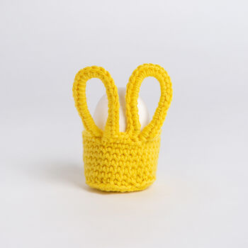 Bunny Egg Cup Trio Easy Crochet Kit, 4 of 9