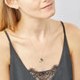 Genuine Emerald Necklace In 9ct Gold, thumbnail 5 of 12