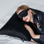 Silk Pillowcase Gift Box Black 100% Pure Soft Mulberry Silk Satin Standard Double, thumbnail 8 of 9