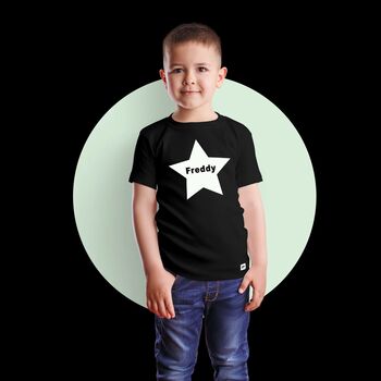 Glow In The Dark Personalised Star T Shirt, 2 of 2