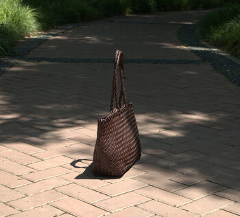 Weaving Leather Tote, 12 of 12