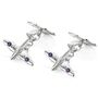 Spitfire Silver Engraved Cufflinks | Groom's Party Wedding Gift, thumbnail 3 of 8