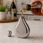 Luxury Mirror Polished Stainless Steel Hip Flask 18cl, thumbnail 1 of 2