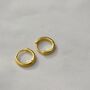 Small Hoop Set Earrings Gold, Christmas Earrings, thumbnail 6 of 7