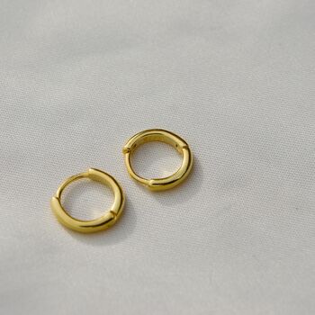 Small Hoop Set Earrings Gold, Christmas Earrings, 6 of 7