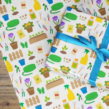 Gardener Wrapping Paper Roll Or Folded, 2 of 3