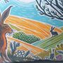 Hare Print Countryside Decorative Cushion For Nature Lovers, thumbnail 3 of 8