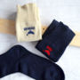 Personalised Embroidered Fishing Socks, thumbnail 3 of 7