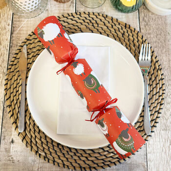 Botanical Sheep Christmas Crackers Set Of Six, 5 of 6