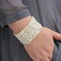 Statement Cuff Bracelet With Black Or White Pearls, thumbnail 6 of 12
