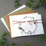 Eucalyptus Wreath Wedding Invitation Sample, thumbnail 1 of 8