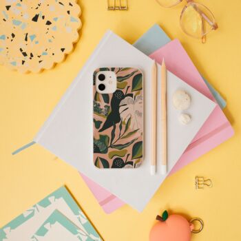 Pink Tropical Biodegradable Phone Case, 6 of 9