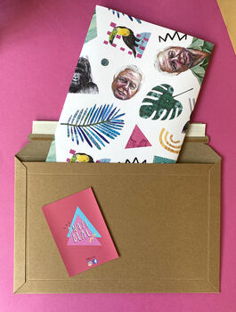 David Attenborough Wrapping Paper, Fun Nature Gift Wrap, 8 of 11