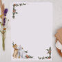 A4 Letter Writing Paper With Cats And Flowers, thumbnail 1 of 4