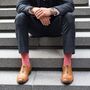 Lux Taylor Red Luxury Crew And Trainer Men’s Socks Bundle, thumbnail 3 of 7