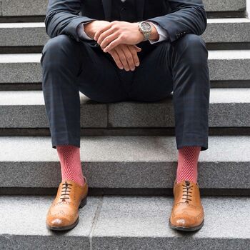 Lux Taylor Red Luxury Crew And Trainer Men’s Socks Bundle, 3 of 7