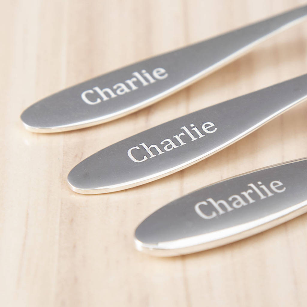 Personalised Three Piece Cutlery Set By My 1st Years