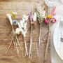 Set Of White And Natural Dried Flower Place Settings, thumbnail 3 of 3