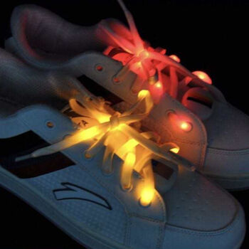 Light Up LED Shoe Laces Red For Your Valentine, 3 of 5