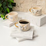 Evil Eye And Butterfly Mug With Gold Plated Handle, thumbnail 2 of 3