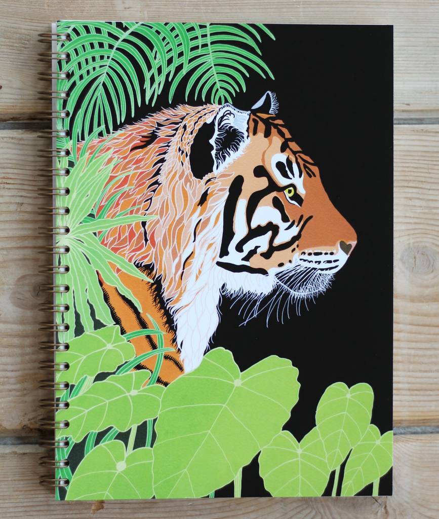 Bengal Tiger A5 Spiral Bound Notebook By Bird