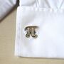 Pi Symbol Cufflinks 316 L Stainless Steel Mathematics Gift For Him, thumbnail 1 of 5