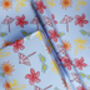 Blue Postcard Pattern Gift Wrap, thumbnail 2 of 8
