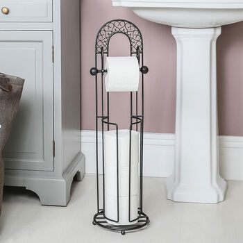 Heart Cast Iron Toilet Roll Holder Store, 2 of 6