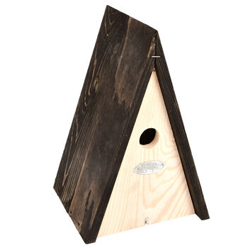 Triangular Blue Tit Bird Nesting House – Wooden Birdhouse, 2 of 5
