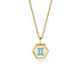 Gemini Zodiac Glowing Pendant Necklace With Uv Keyring Torch, thumbnail 3 of 12