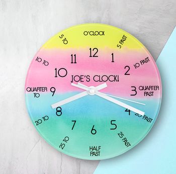 I Can Tell The Time! Personalised Wall Clock, 2 of 2